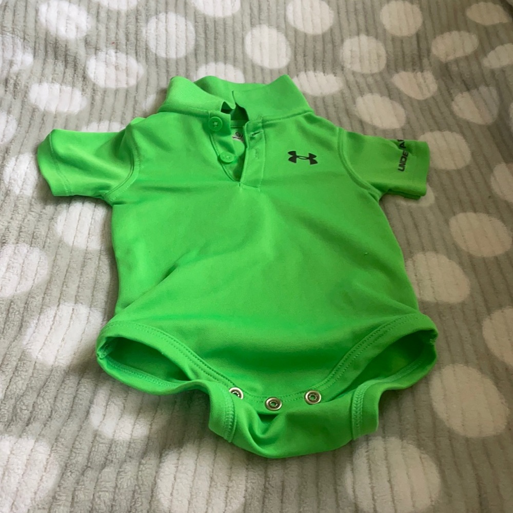 Green under armor onsie